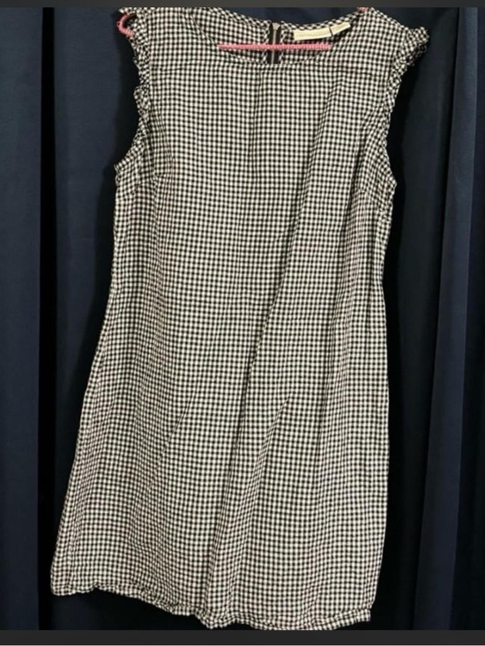Cynthia Rowley Black & White Gingham Mini Dress size 6